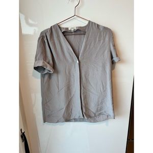 Wilfred by Aritzia Grey Blouse